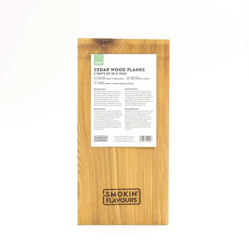 Speciale Aanbieding Smokin’ flavours Cederhouten planken 2 stuks