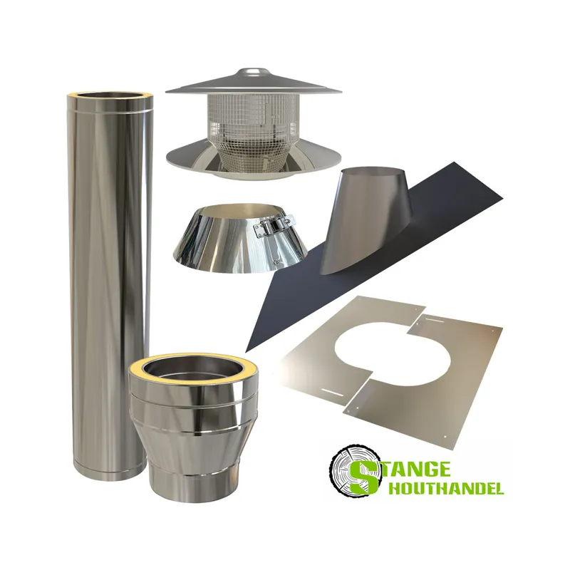 DW 100 mm blank RVS met een doorvoer met loodvervanger voor dakpannen Dagaanbieding