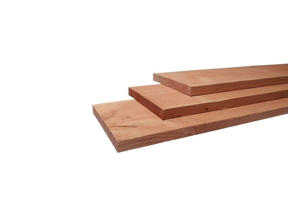 Douglas fijnbezaagde plank 2,2 x 20 x 500 cm, onbehandeld. Direct Beschikbaar