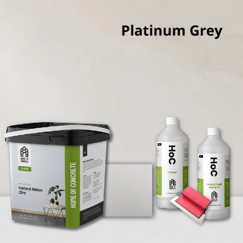 Platinum Grey Beton Ciré – 10m2 set Finale Uitverkoop