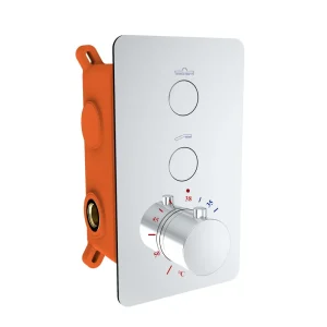 Best-design "clic-elsdorf" inbouwthermostaat & inb.box 2-weg 1/2" Op = Op