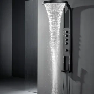 Laatste Kans Best-design "nero-future" douchepaneel 1440x220/520mm mat-zwart