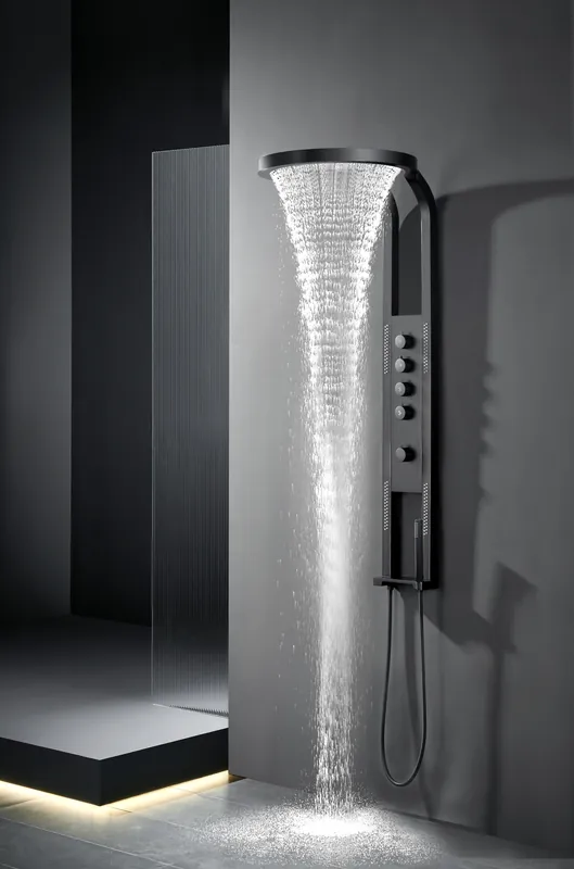 Laatste Kans Best-design "nero-future" douchepaneel 1440x220/520mm mat-zwart