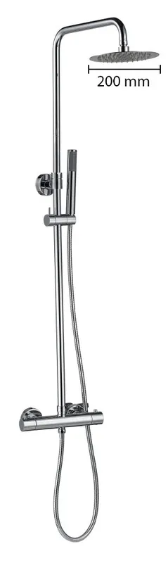 Direct Beschikbaar Best-design "paris-200" thermostatische regendouche-opbouwset