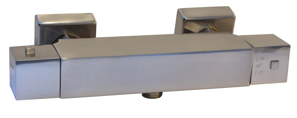 Laatste Versie Best-design "square" douchethermostaat rvs-look