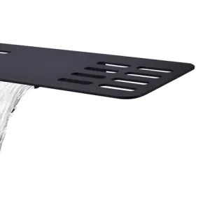 Nieuw Best-design "nero-emotie" waterval-planchet-inbouw-wandmengkraan mat-zwart