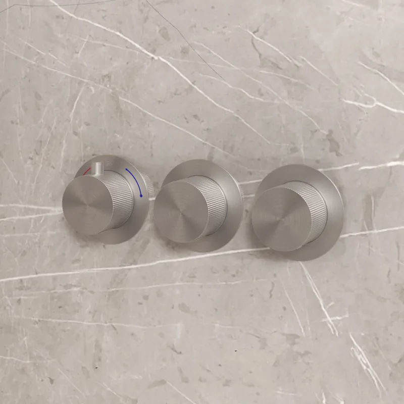 Koopje Best-design "high-end ore" inbouwthermostaat incl. inb.box 2-weg 1/2" rvs-304
