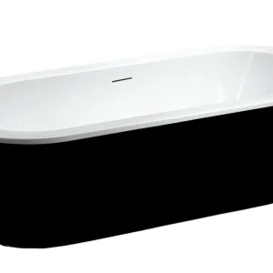 Best-design "black & white" vrijstaand bad 178x80x55cm Aanbieding