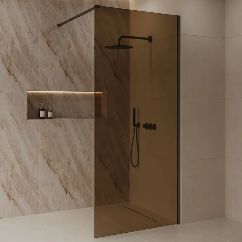 Beperkte Voorraad Best-design 'dalis-1200-moya-amber' inloopdouche nano 8mm glas