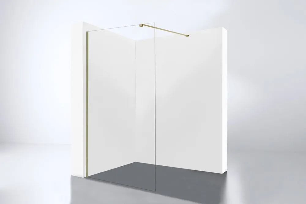 Lage Prijs Best-design 'dalis-600-nancy' inloopdouche nano 8mm glas mat-goud