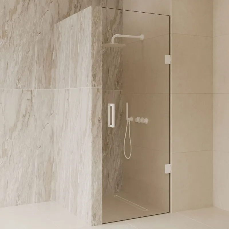 Best-design 'dalis-700-white-helder' nisdeur nano 8mm glas Hoge Kwaliteit