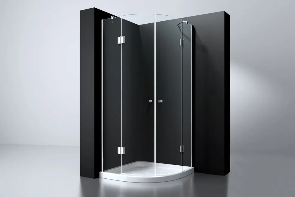 Gereduceerde Prijs Best-design "erico" 1/4 rond cabine met 2 deuren 90x90x190cm nano glas 8mm