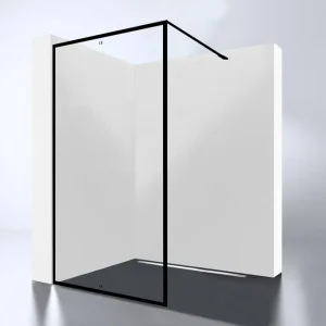 Best-design "for-you 1000" zwart inloopdouche walk-in 1000x2000x8mm Koop Vandaag