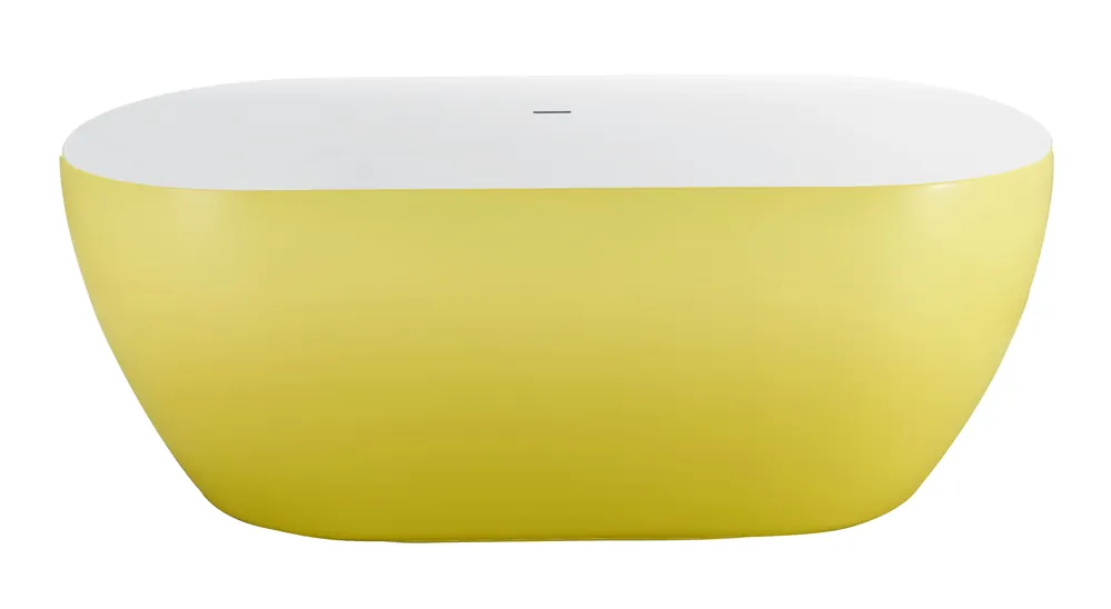 Voordeelprijs Best-design "friday-yellow-bicolor" vrijstaand bad 178x78x60 cm