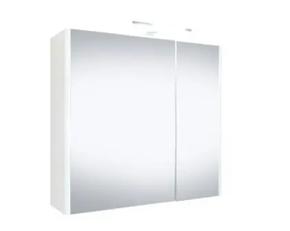 Rechtstreeks Van De Fabrikant Best-design "happy" mdf spiegelkast + verlichting 60x60cm