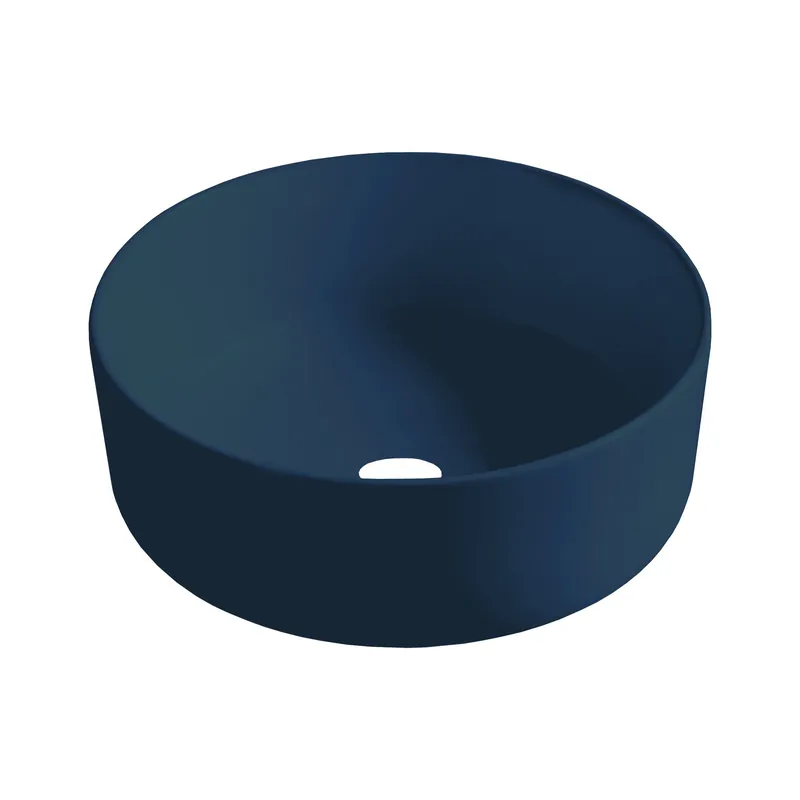 Op = Op Best-design "luzz" opbouw-waskom diameter =40cm x h=12cm mat-donkerblauw