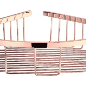 Best-design "lyon" douche draad-hoek-opbergrek "stramo" ros?-mat-goud Superprijs