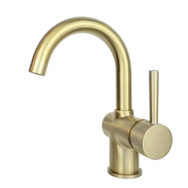 Koop Vandaag Best-design "nancy-ansbach" wastafelmengkraan met drb.uitloop & cold start functie mat-goud