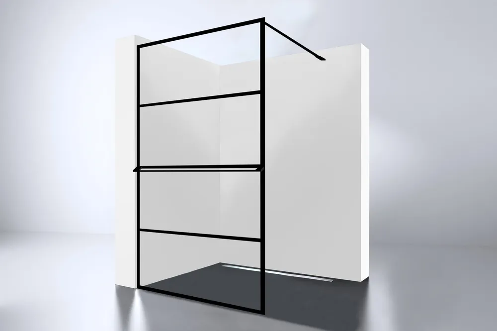 Best-design "noire 1000 screen" inloopdouche walk-in 1000x2000x10mm Direct Beschikbaar
