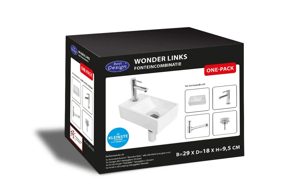 Best-design "one pack" fonteincombinatie "wonder links" Weekendaanbieding