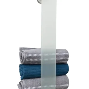 Koop Vandaag Best-design "ore" ibro wand-handdoek opbergbeugel rvs/mat-glas