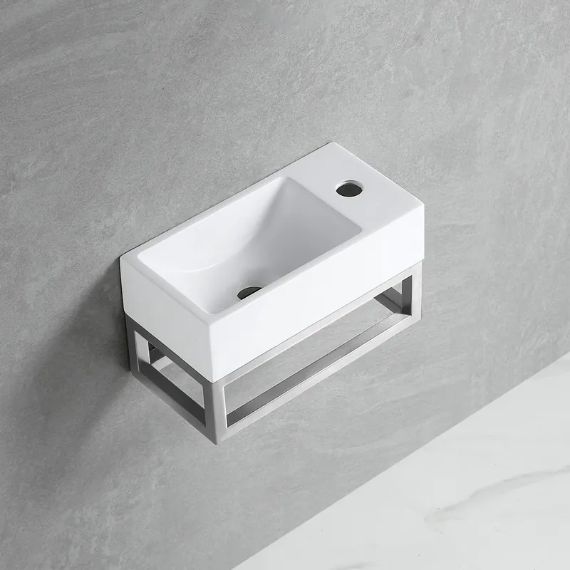 Superprijs Best-design "r-line ore" fontein l&r met kraangat inclusief rvs-304 frame