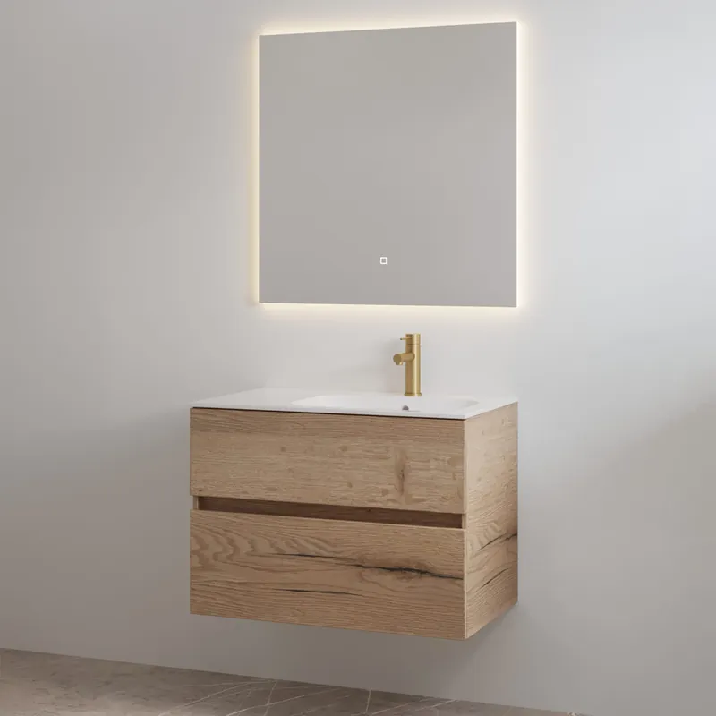 Shop Nu Best-design badkamermeubelset "splash-80" halifax onderkast + wastafel met kraangat 80cm