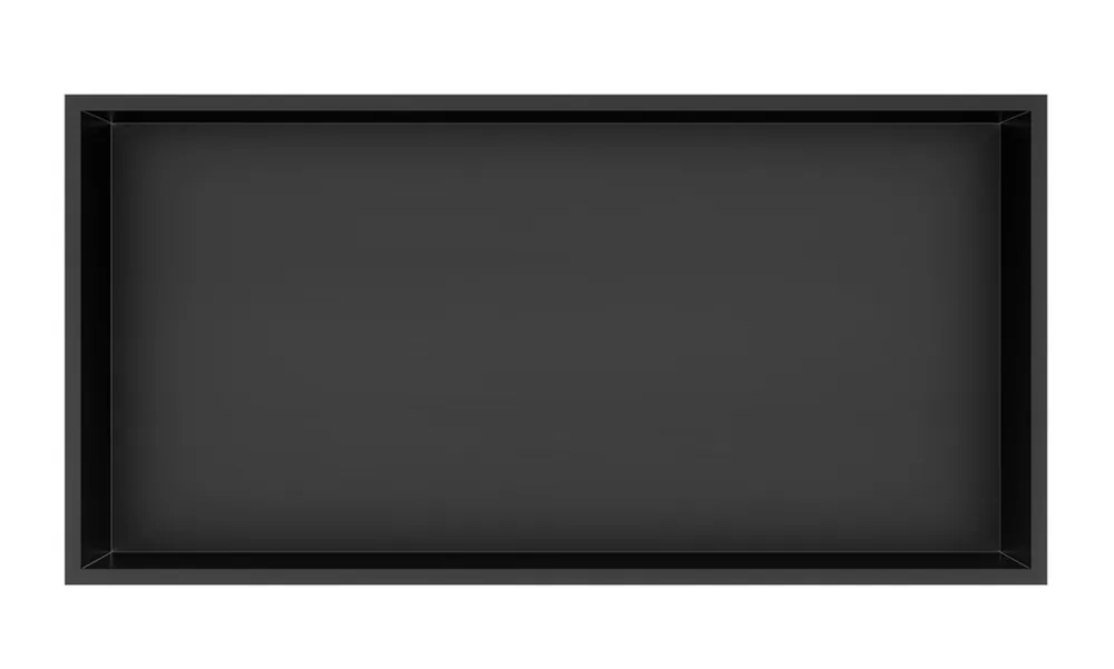 Best-design nero "lotus" inbouwnis 61x30.5x7 cm mat-zwart Koop Online