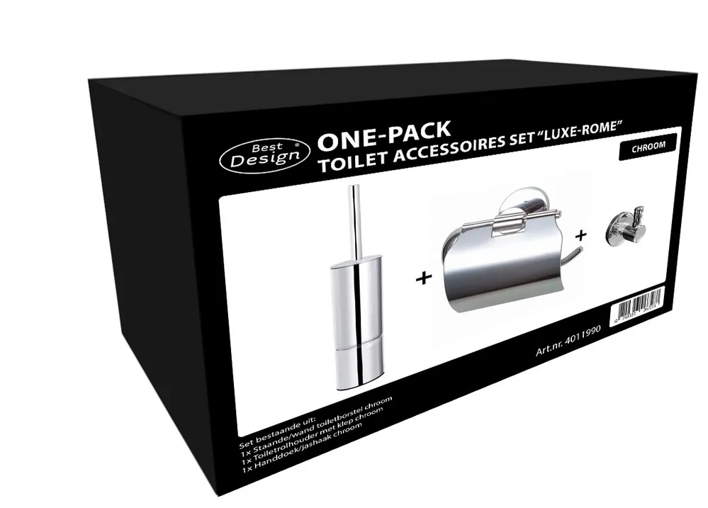 Best-design one-pack toilet accessoires set "luxe-rome" Koop Online