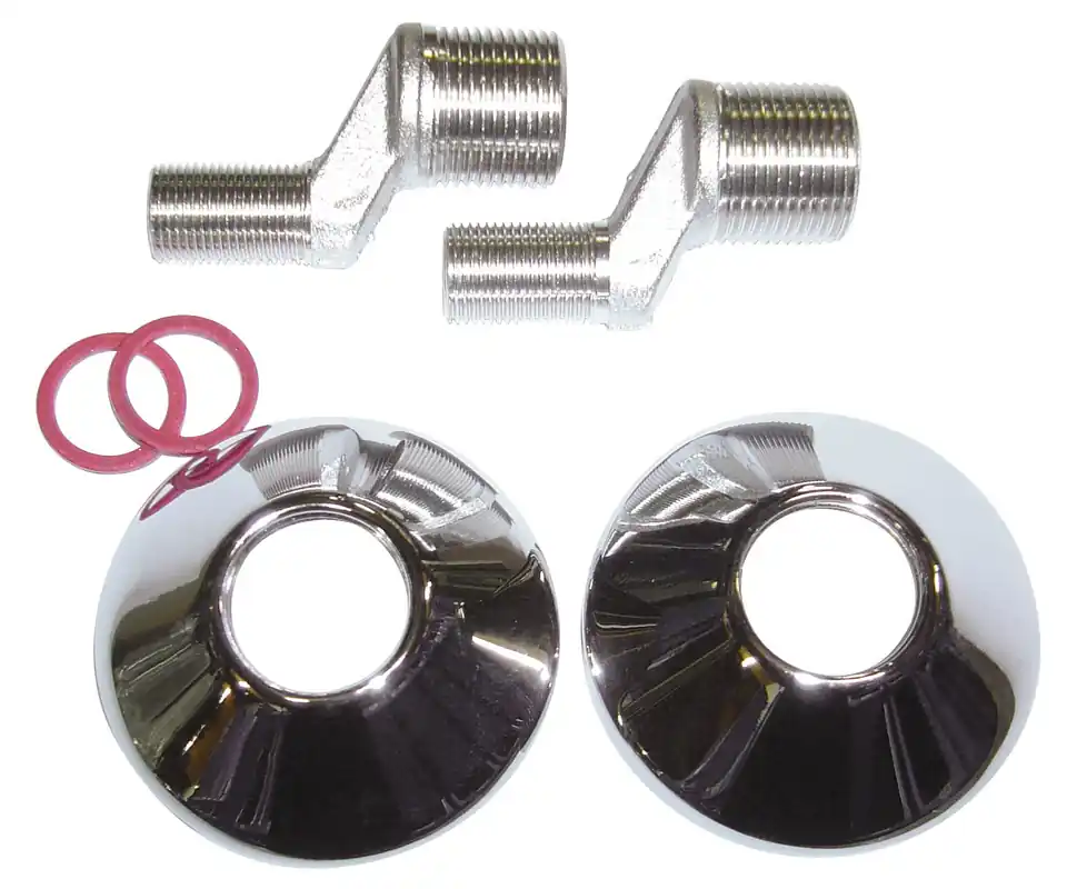 Best-design paar s-koppeling 3/4'' x 3/8'' tbv.15>12 cm + rozetten Gereduceerde Prijs