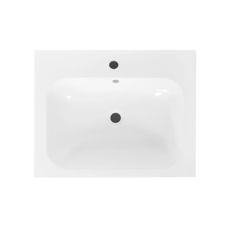 Aanbieding Best-design wastafel 60 cm tbv meubel "splash" met kraangat