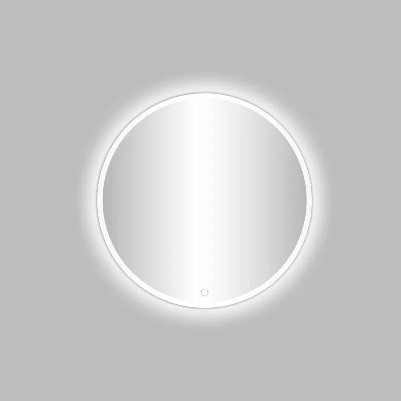 Aanbieding Best-design white "veneti?-thin" ronde spiegel incl. led verlichting diameter 60cm mat-wit