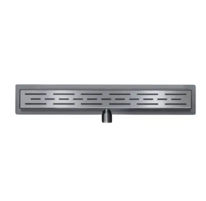 Seizoensaanbieding Douchegoot classic 70cm gun metal set met rooster