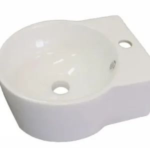 Aanbieding Fonteinset latta keramisch 12x32x38cm met zwarte kaarn en sifon