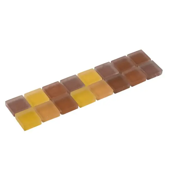 Beperkt Aanbod Listello silk oker glas 4,8x19,5 cm