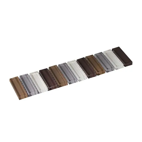 Listello stick mozaiek bruin mat 4,8x19,5 cm Nu Kopen