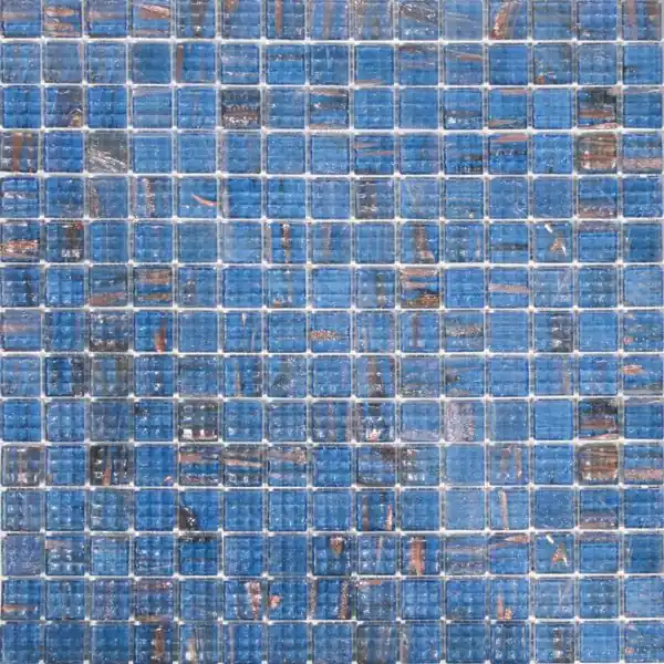 Tijdelijk Beschikbaar Mozaiek glas vi.001 blue blauw 2x2 cm 32,7x32,7cm)