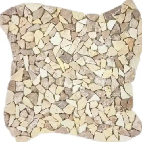 Direct Verzonden Mozaiek micromosaic/kleine mix traverten (30x30cm)