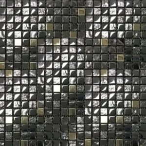 Mozaiek mos tytan 1,5x1,5 cm (30x30cm) (sample) Nieuw