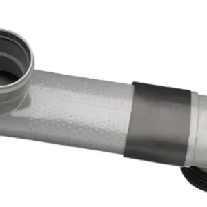 Pvc ruimtebesparende verloopbocht horizontaal 110/90 no: 3983 Hoge Kwaliteit