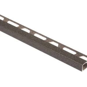 Direct Verzonden Schluter Quadec TSLA Dec.prof.L=250 H=11 Alu.Struct.gec.licht antraciet Q110TSLA