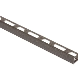 Meest Verkocht Schluter Schiene TSLA Dec.prof.L=250 H=11 Alu.Struct.gec.licht antraciet A110TSLA