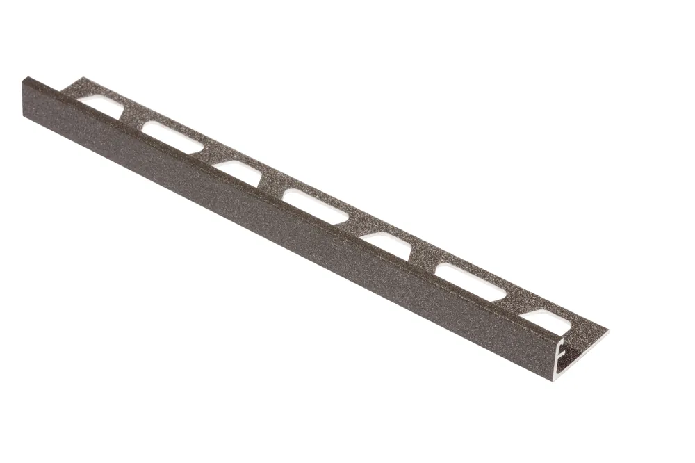 Meest Verkocht Schluter Schiene TSLA Dec.prof.L=250 H=11 Alu.Struct.gec.licht antraciet A110TSLA