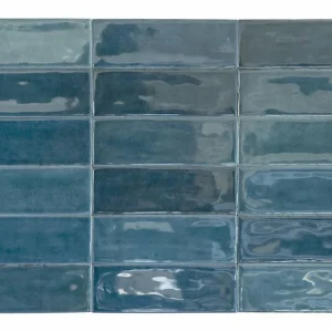 Tegels handvorm calpe blue glans 5x15 cm Finale Uitverkoop