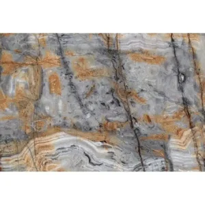 Voordeelprijs Tegels Marmerlook Flames Blauw 60x120cm Zijdeglans