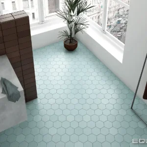 Tegels Hexagona Bleu Clair 11,6x10,1cm Hexagon Lage Prijs