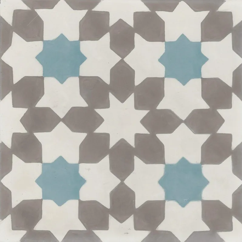 Cementtegels kashba grey star 20x20 cm (sample) Koop Vandaag