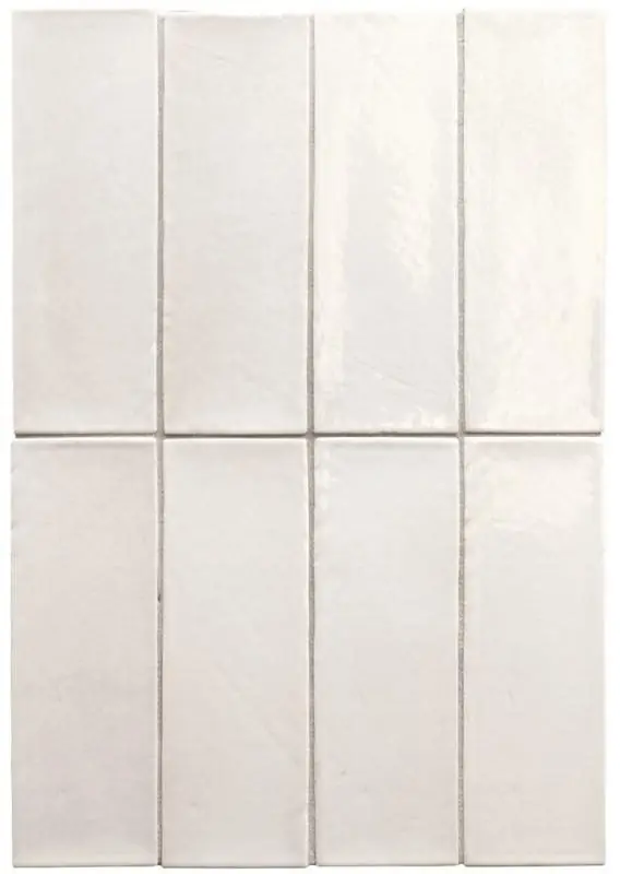 Tegels Kyoto White 5x15cm Glans Meest Verkocht