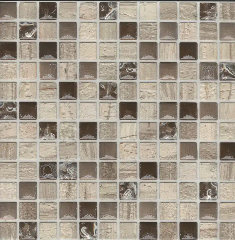 Tegels mozaiektegel petra 16 beige bruin 30x30 cm (sample) Bestseller