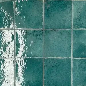 Seizoensaanbieding Tegels nissel emerald-groen 12x12 cm (sample)